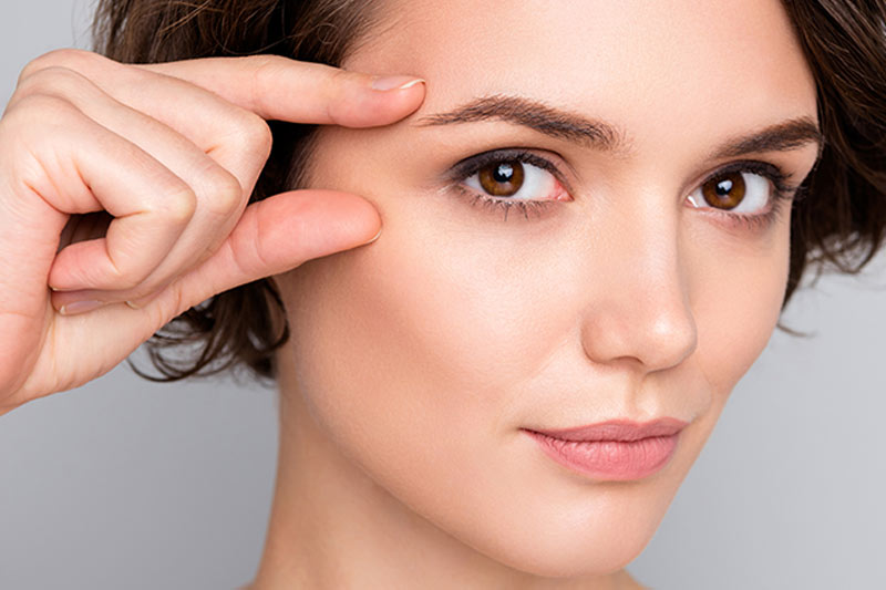 Temples filler injection area.